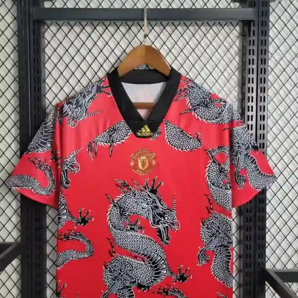 2019-2020 Manchester United Spring Festival China Dragon Special Edition Soccer retro kit - Image 3