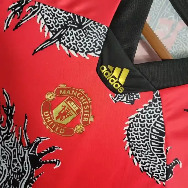 2019-2020 Manchester United Spring Festival China Dragon Special Edition Soccer retro kit - Image 2