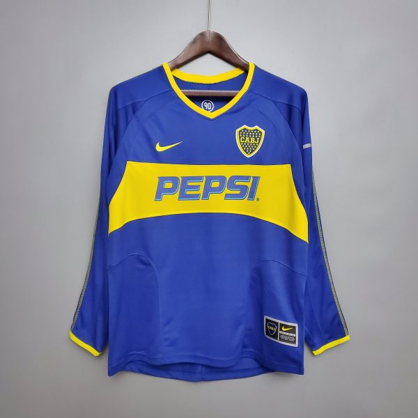 2003-2004 Boca Juniors Home kit – long sleeves