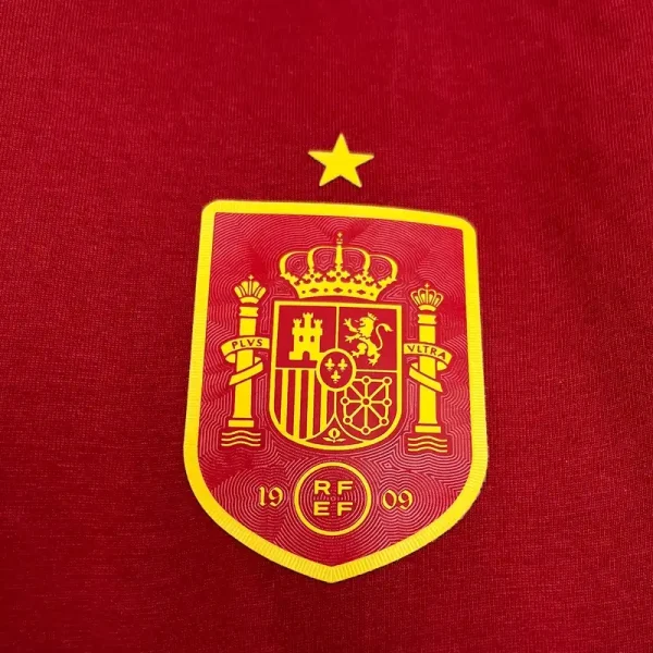 Spain Euro Retro Style Soccer retro kit - Image 2