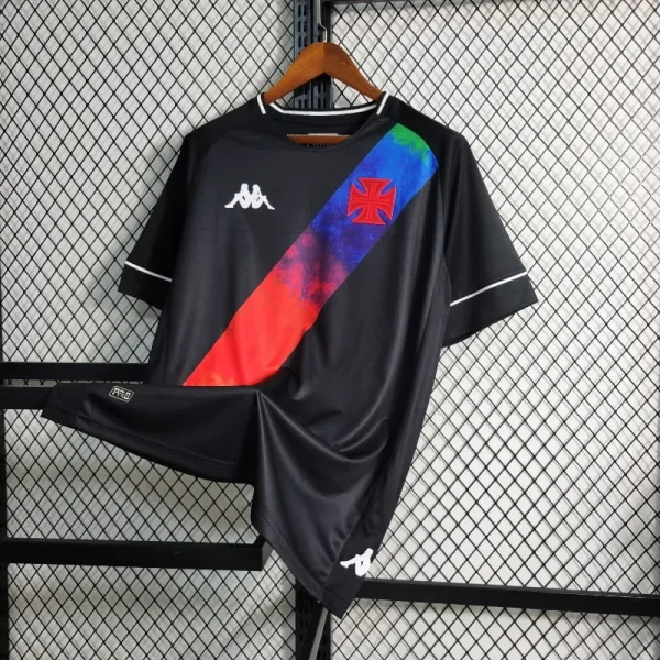 2021-2022 Vasco da Gama Special Edition Black Soccer retro kit - Image 8