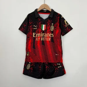 2022-2023 Kids AC Milan Fourth retro kit