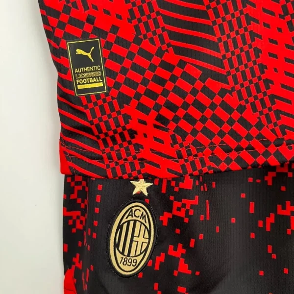2022-2023 Kids AC Milan Fourth retro kit - Image 6