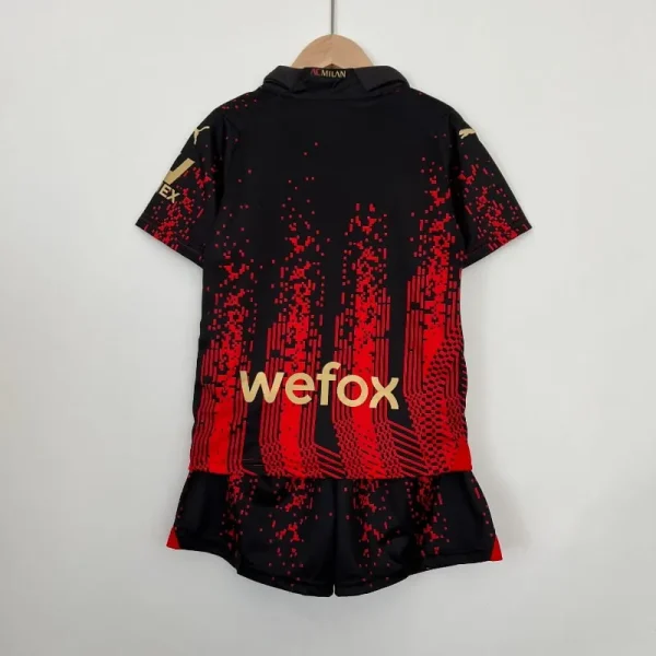 2022-2023 Kids AC Milan Fourth retro kit - Image 9