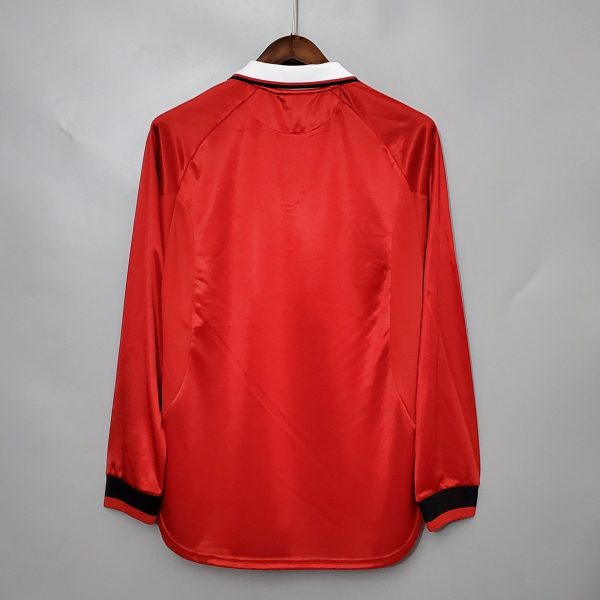 1999-2000 Man United Home retro kit- Long sleeves - Image 3