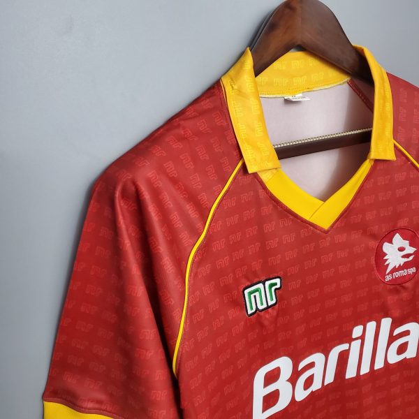 1990-1991 AS Roma Home retro kit - Image 3