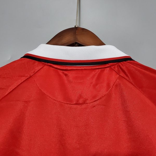 1999-2000 Man United Home retro kit- Long sleeves - Image 5