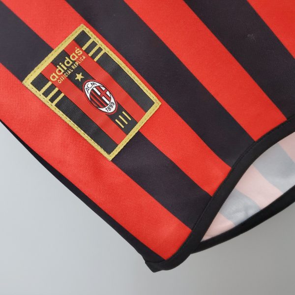 1999-2000 AC Milan Retro Home kit - Image 2