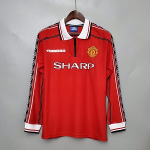 1998-1999 Man United retro kit – Long sleeve