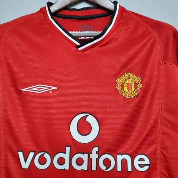 2000-2001 Man United Home kit - Image 4
