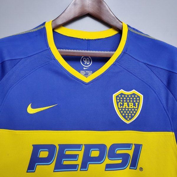 2003-2004 Boca Juniors Home kit – long sleeves - Image 4