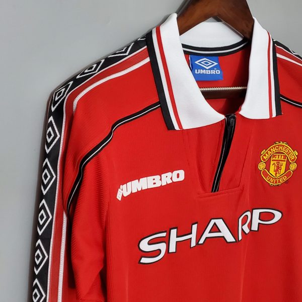 1998-1999 Man United retro kit – Long sleeve - Image 2