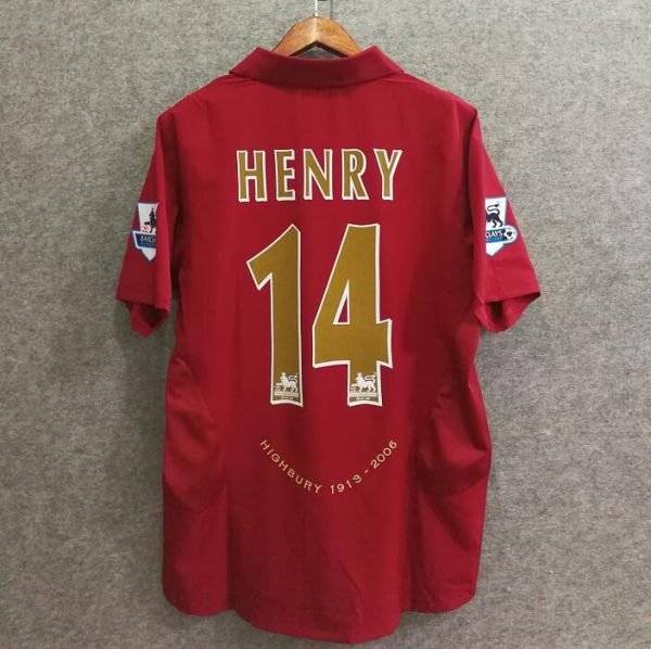2005-2006 Arsenal Home Retro kit - Image 5