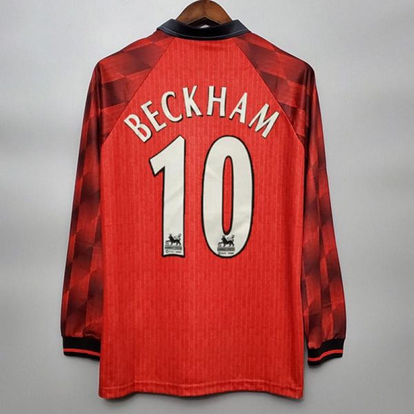 1996-1997 Man United home retro kit long sleeve - Image 6