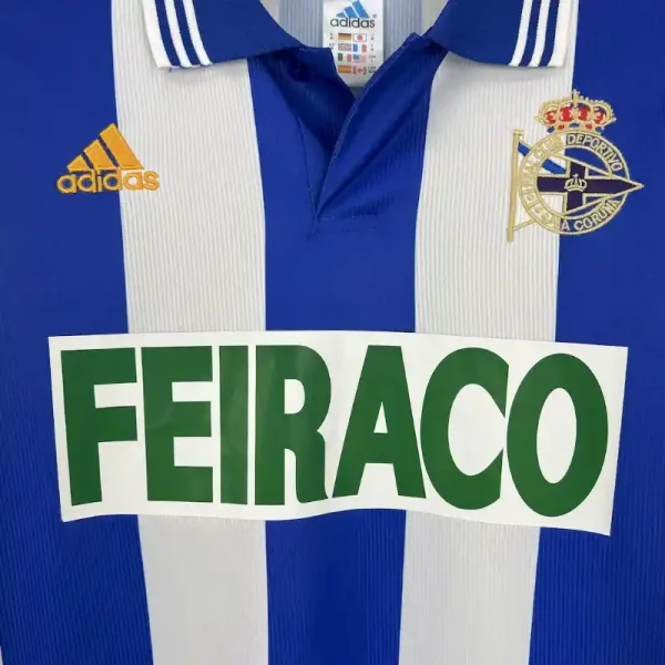 1999-2000 Real Club Deportivo de La Coruña Jersey retro kit - Image 5