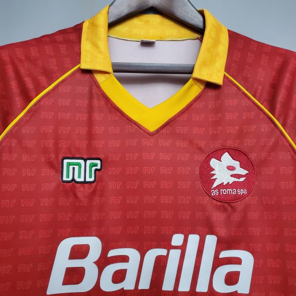 1990-1991 AS Roma Home retro kit - Image 5