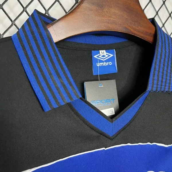 1999 Flamengo Blue Goalkeeper Soccer retro kit - Image 4