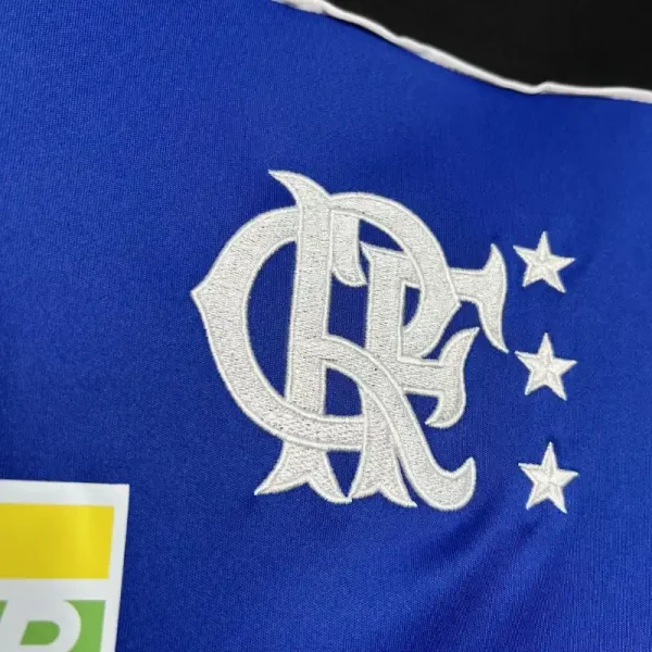 1999 Flamengo Blue Goalkeeper Soccer retro kit - Image 3