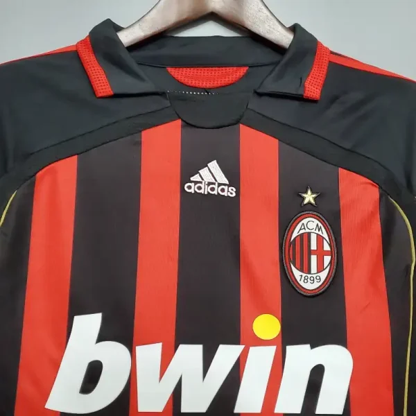 2006-2007 Long Sleeve AC Milan Jersey retro kit - Image 3