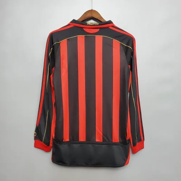 2006-2007 Long Sleeve AC Milan Jersey retro kit - Image 7