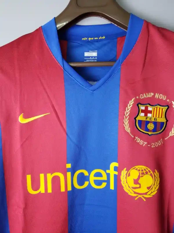 2007-2008 Barcelona Jersey retro kit - Image 7
