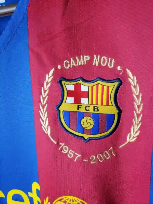 2007-2008 Barcelona Jersey retro kit - Image 3