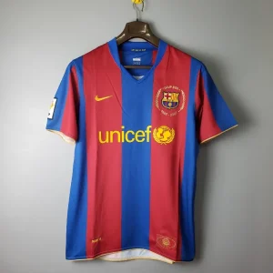 2007-2008 Barcelona Jersey retro kit