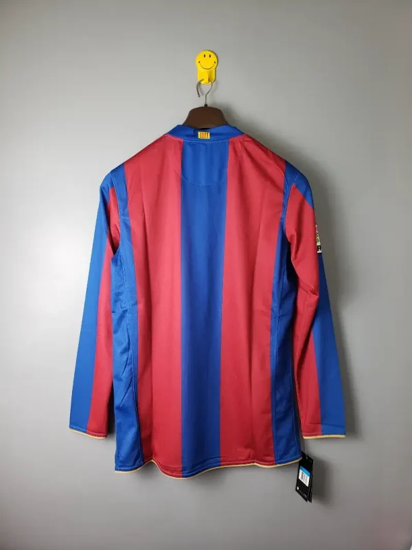 2007-2008 Barcelona Long Sleeve Jersey retro kit - Image 9