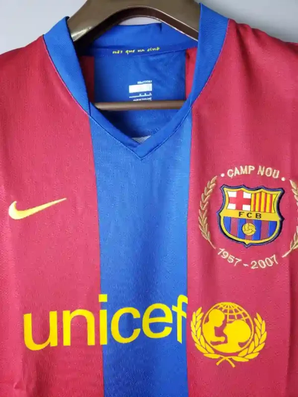 2007-2008 Barcelona Long Sleeve Jersey retro kit - Image 7