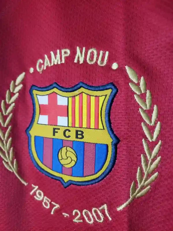 2007-2008 Barcelona Long Sleeve Jersey retro kit - Image 3