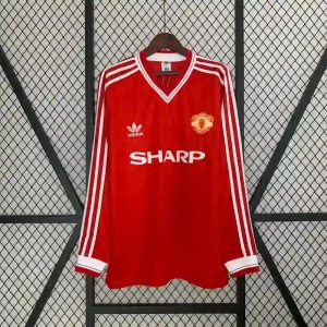 1986-1988 Long Sleeve Manchester United Jersey retro kit