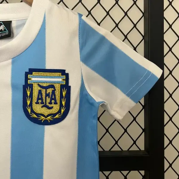 1986 Kids Argentina Jersey retro kit - Image 5