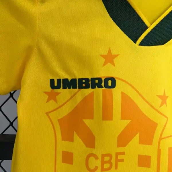 1993-1994 Kids Brazil Jersey retro kit - Image 2