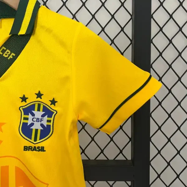1993-1994 Kids Brazil Jersey retro kit - Image 5