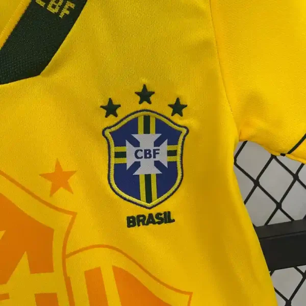 1993-1994 Kids Brazil Jersey retro kit - Image 3