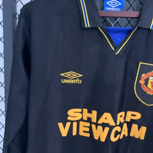 1993-1995 Long Sleeve Manchester United Jersey retro kit - Image 2