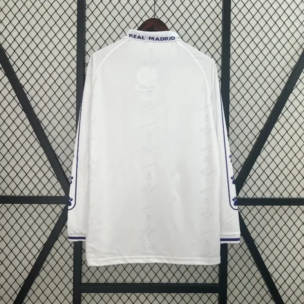 1994-1996 Long Sleeve Real Madrid Jersey retro kit - Image 7