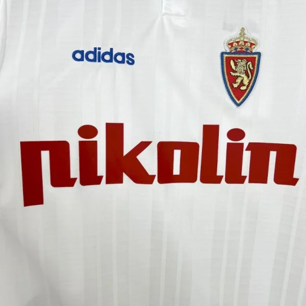 1995-1997 Real Zaragoza Jersey retro kit - Image 6