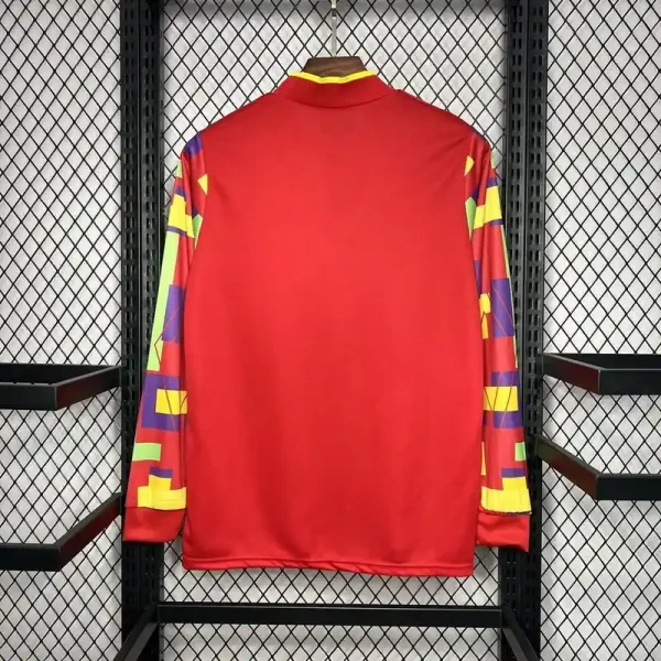 1996 England Goalkeeper Long Sleeve Soccer retro kit - Image 6