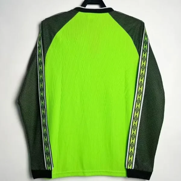 1998-1999 Manchester United Goalkeeper Long Sleeve Soccer retro kit - Image 8