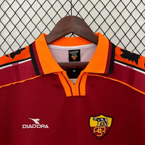 1998-1999 Roma Jersey retro kit - Image 4