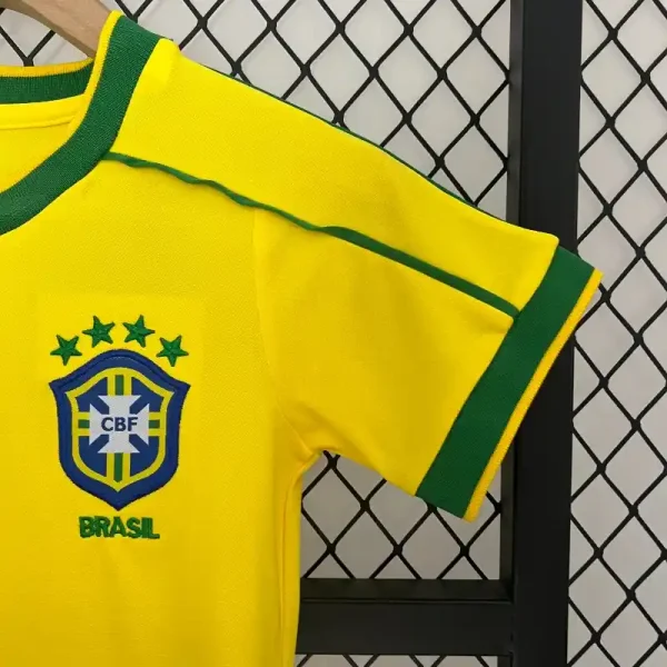 1998 Kids Brazil Jersey retro kit - Image 5