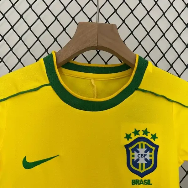 1998 Kids Brazil Jersey retro kit - Image 4