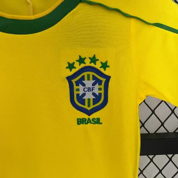 1998 Kids Brazil Jersey retro kit - Image 3