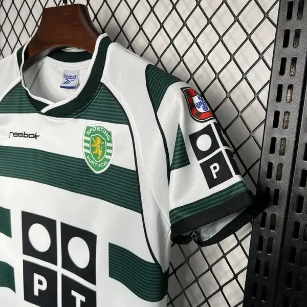 2001-2003 Kids Sporting Lisbon Jersey retro kit - Image 4