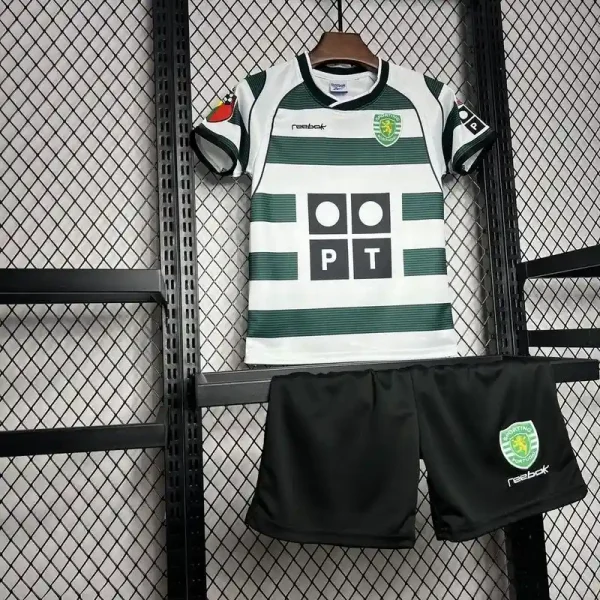 2001-2003 Kids Sporting Lisbon Jersey retro kit - Image 5