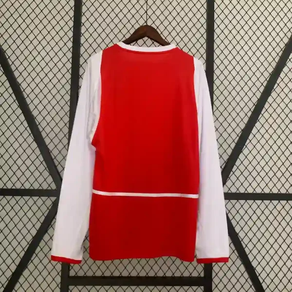 2002-2004 Arsenal Long Sleeve Jersey retro kit - Image 8