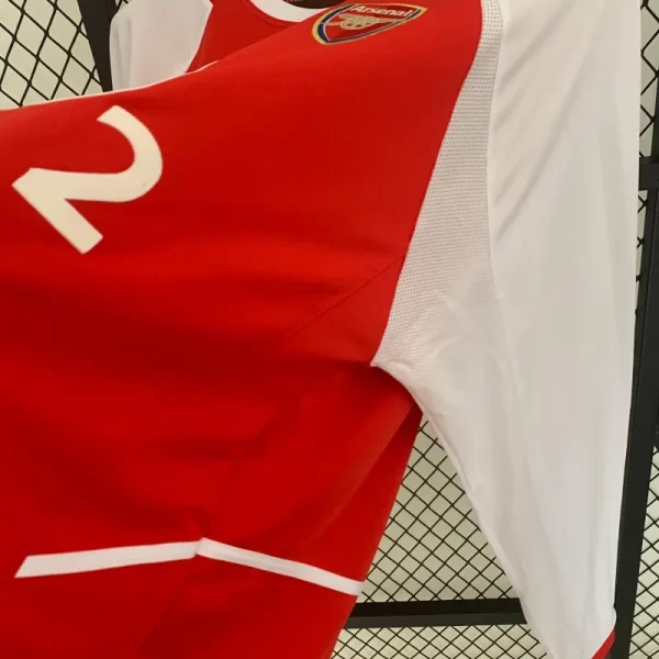 2002-2004 Arsenal Long Sleeve Jersey retro kit - Image 5