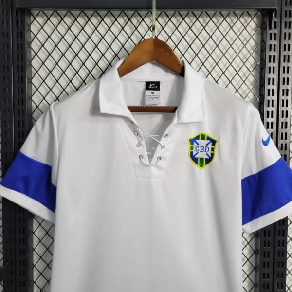 2004 Brazil White Soccer retro kit - Image 6