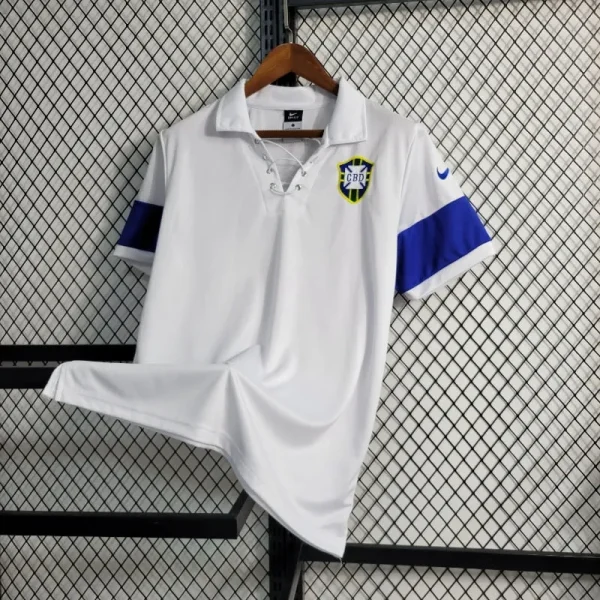2004 Brazil White Soccer retro kit - Image 5